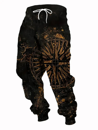 2025 new men's casual pants 3D American Patriot printed jogging pants 100% polyester light elastic rope with pocket sports pants