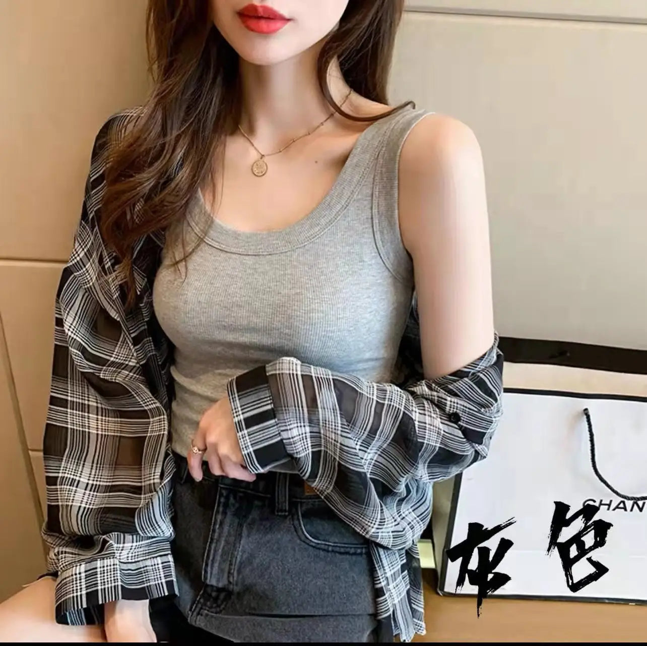 Women's Basic Ribbed Knitted Tank Top Solid Color Elastic Comfortable Sleeveless Camisole Summer Casual Green/Blue Soft Tees