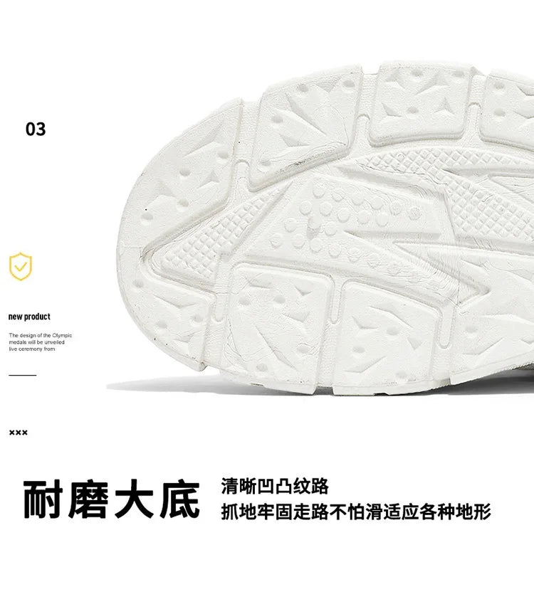 Autumn Men's Sneakers 2026 New Breathable Casual Shoes for Men Buttons Platform Vulcanzed Sneakers Shoes Non-slip Safety Shoes