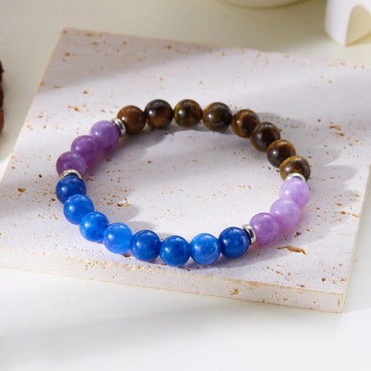 Bring Good Luck and Attract Wealth Natural Stone Bracelet Energy Meditation Bracelet Friendship Jewelry Gift Stretch Bracelet