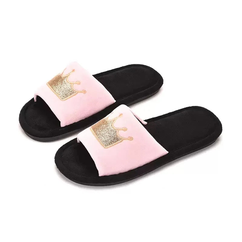 New Women's Cotton Slippers Warm Cotton Slippers Men Women Sandals  Zapatos De Mujer Shoes Slides