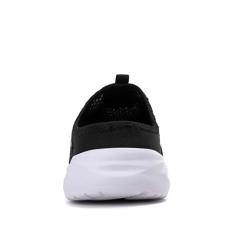YRZL Mens Half Slippers Summer Breathable Mesh Mens Shoes Outdoor Casual Walking Shoes Large Flat Light Mesh Slippers Sandals