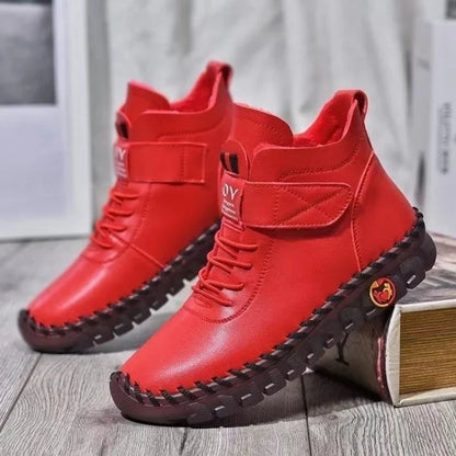 Women White  Winter Women Boots Mom Cotton Shoes for Women 2024 New Waterproof Keep Warm Short Snow Boot Brown Long Boots