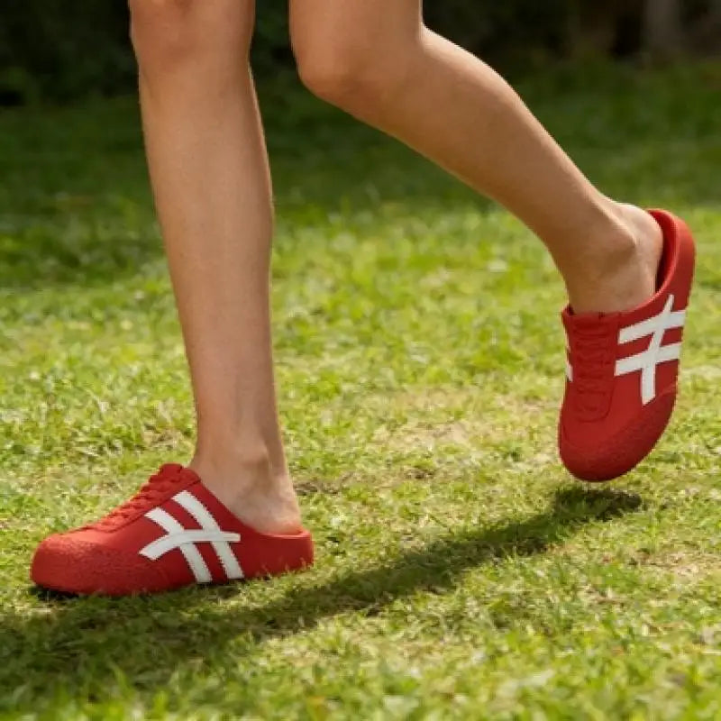 Brand Design Vulcanized Racing Shoes Women Summer 2026 Soft Light Weight Eva Outdoor Mules Slippers Plus Size Casual Clogs Shoes