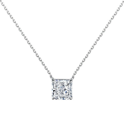 Vinregem Sparkling Crushed Ice Cut Lab Created Sapphire Gems Pendant Necklaces 100% 925 Sterling Silver Fine Jewelry Wholesale