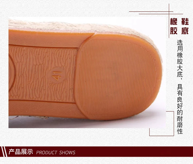 2026 Summer Autumn Men Canvas Shoes Breathable Men's Casual Shoes Slip-On Hemp Shoes Graffiti Espadrilles Women Footwear Flats