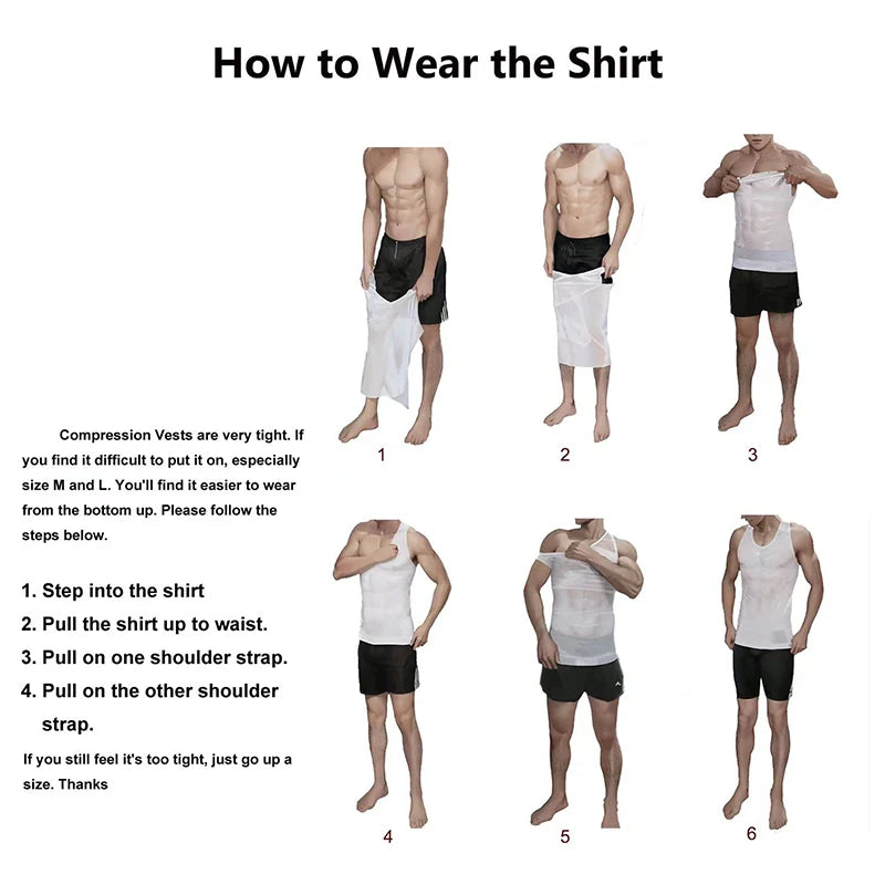 Men's Cross Mesh Vest Compression Shirts Breathable Sleeveless Tank Top Shapewear Fajas Slimming Tummy Control Body Shaper