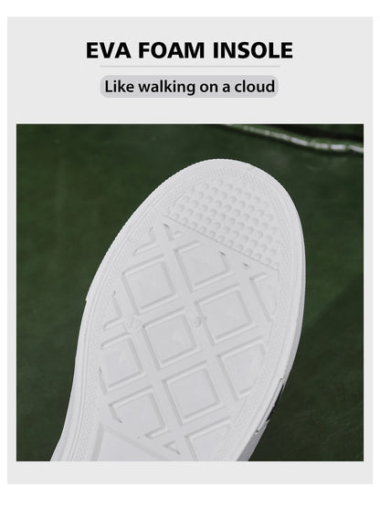 Women's High-Top Platform Sneakers w/Vulcanized Sole, White Casual Sport Shoes for A/W Seasons - Streetwear & Daily Use Fashion