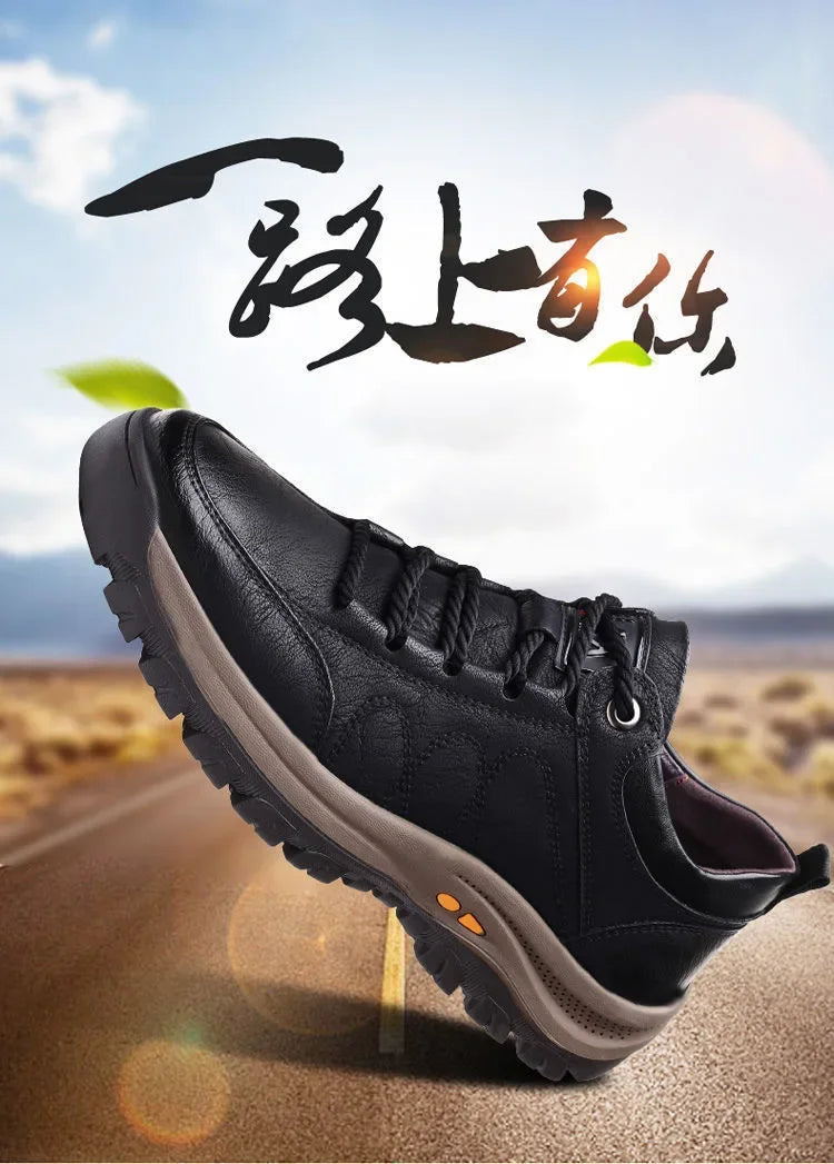 2024 men's shoes Street Trendy Running Non-Slip Outdoor Lace up hiking shoes casual sports shoes Large size mens sneakers
