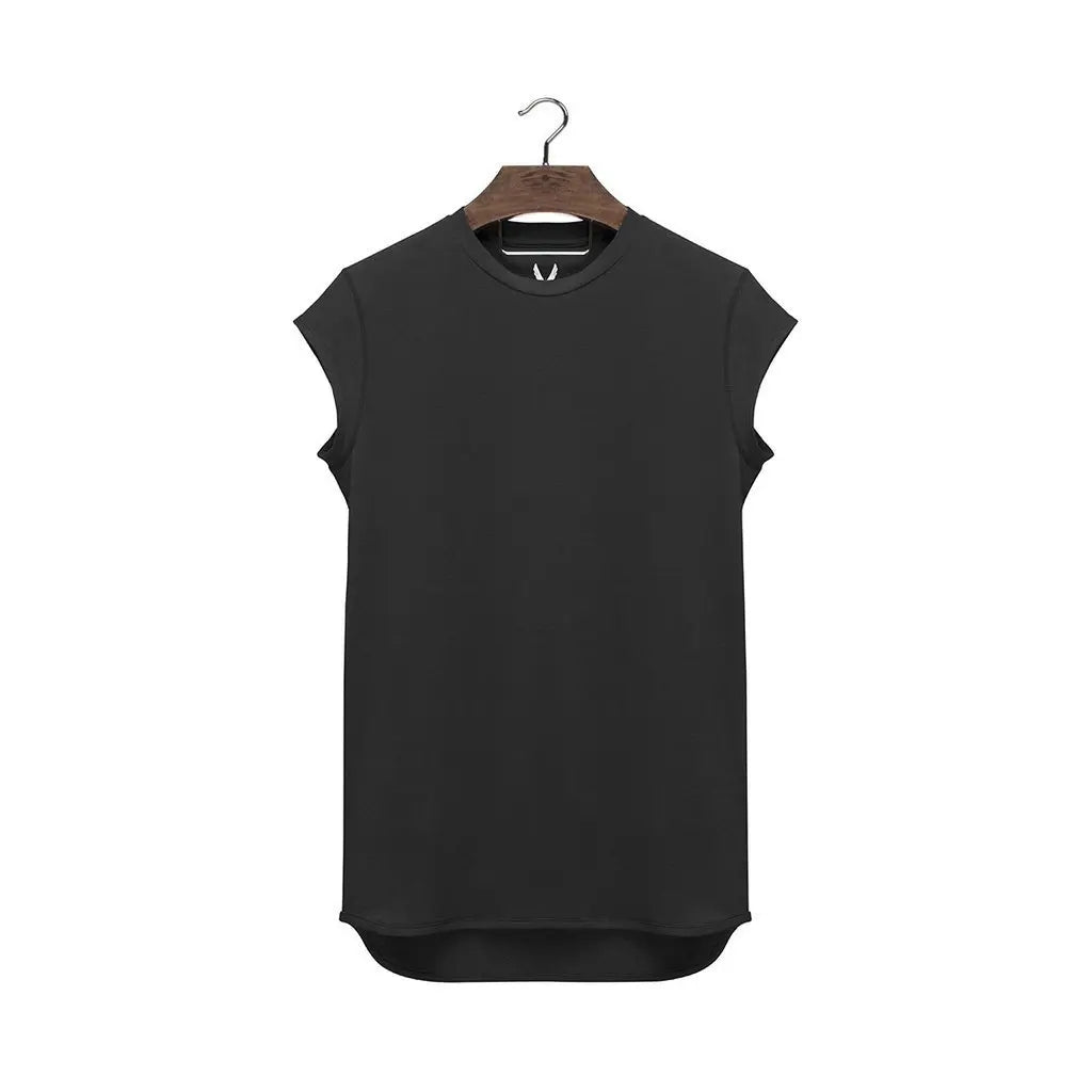 Batwing Sleeve Tshirt Men Workout GYM Fitness T Shirts Moto Biker Tops Hip Hop Streetwear Men Clothing
