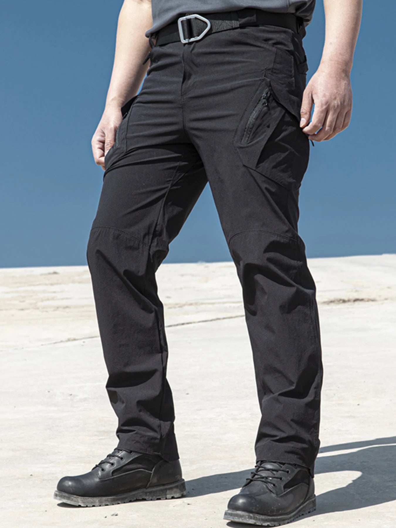 Men's Tactical Pants City Casual Cargo Trousers Waterproof Multi-pocket Wear-Resistant Outdoor Training Work Male Trousers