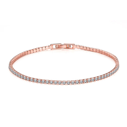 3/4/5MM Moissanite Tennis Bracelet 925 Sterling Silver Plated 18K White Gold Pass Diamond Test with GRA Bracelets for Women Men
