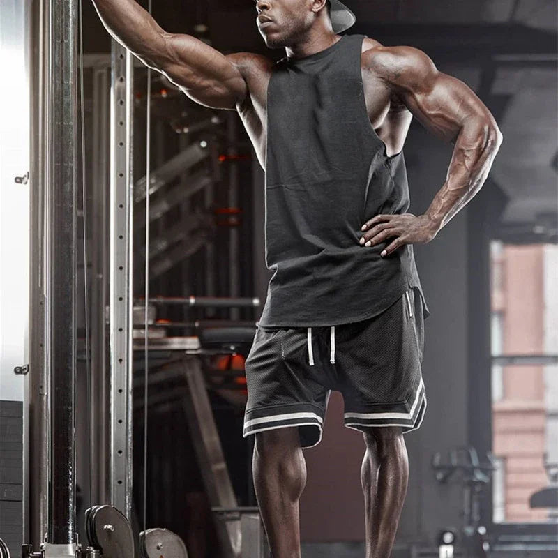 Men's Mesh Sports Track Shorts Summer Basketball Fitness Running Breathable Short Pants Loose Muscle Training Bermuda Masculina
