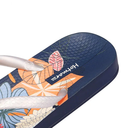 Printing Slippers Women's Flip Flops Herringbone Slipper Clip Foot Beach Slides Soft Sole Platform Flip Flops Non Slip Slippers