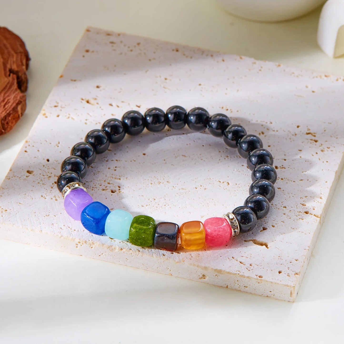Bring Good Luck and Attract Wealth Natural Stone Bracelet Energy Meditation Bracelet Friendship Jewelry Gift Stretch Bracelet