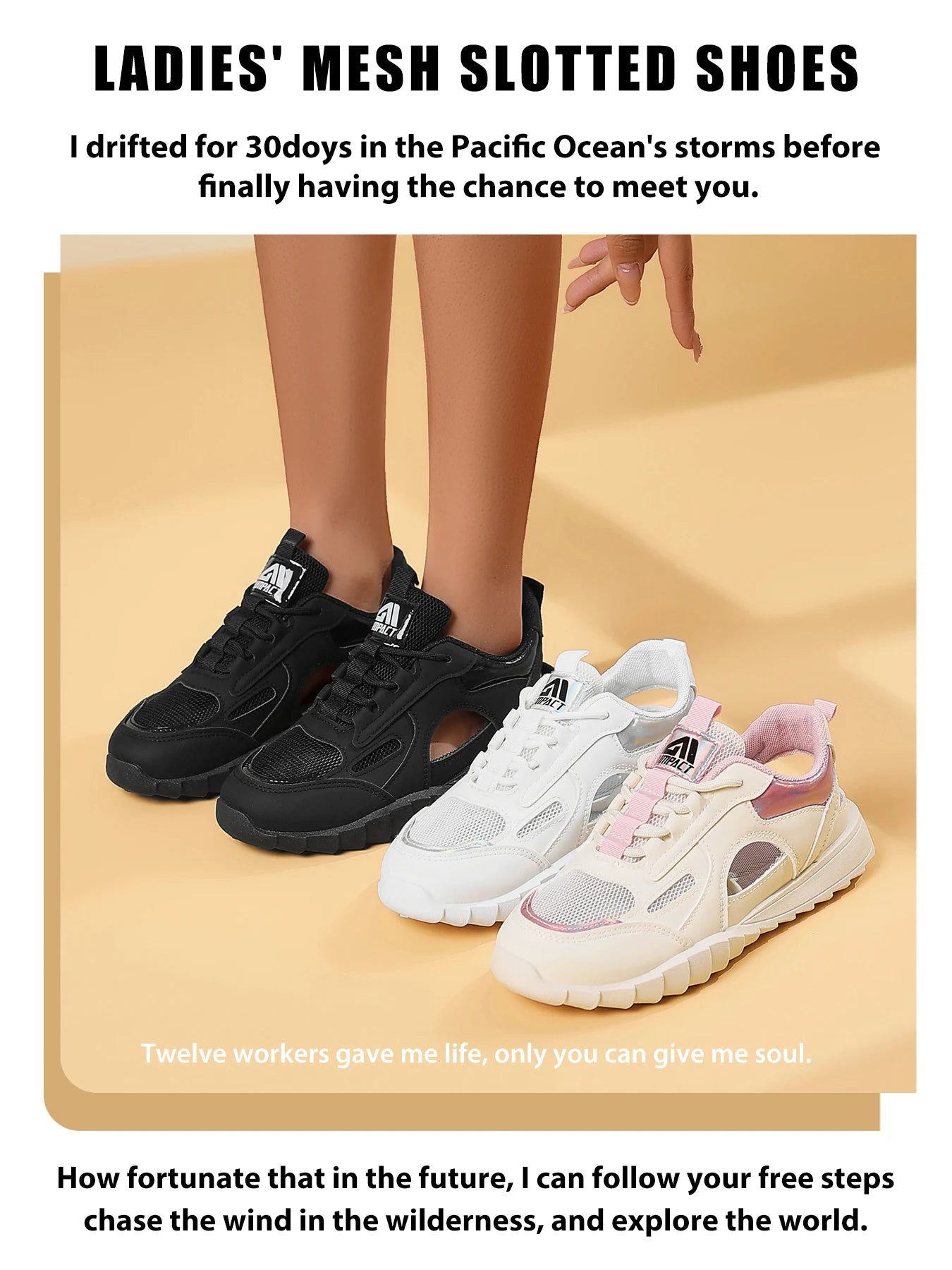 Women's Breathable Thick-Sole Sneakers w/Durable Design, Outdoor Running/Walking Shoes for Gym & Daily Wear - Stylish Comfort