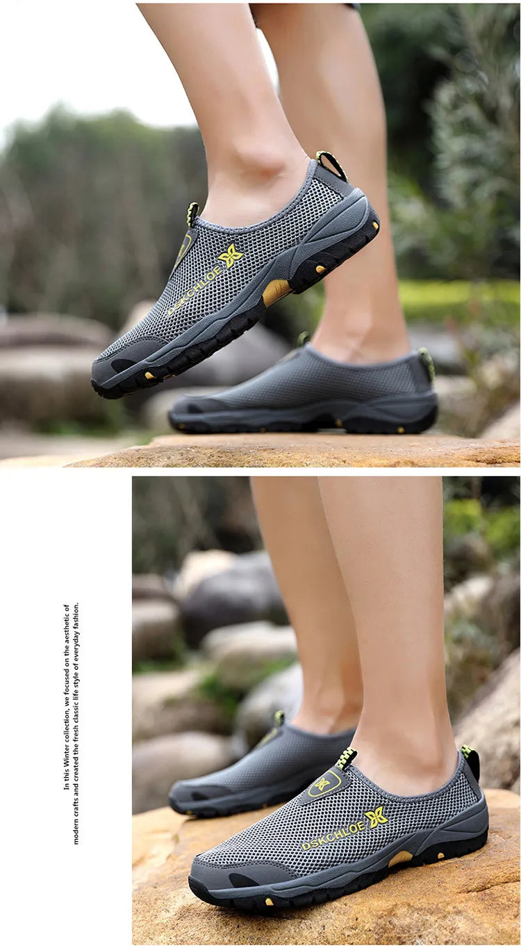 Men's Summer Sports Shoes Anti-skid and Wear-resistant Soles New Discount Shoes for Outdoor Hiking Casual and Breathable Shoes