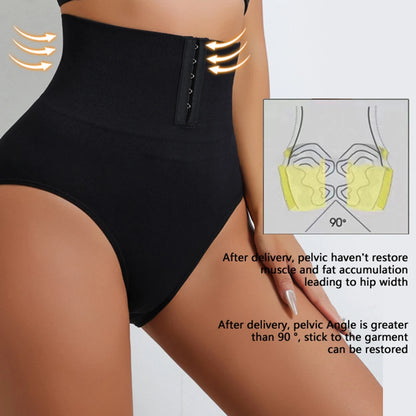 Womens Strong Postpartum Plus Size Buttoned Hip Lifting Top Waist Pants Mid-waist Comfortable High-quality Underpanties