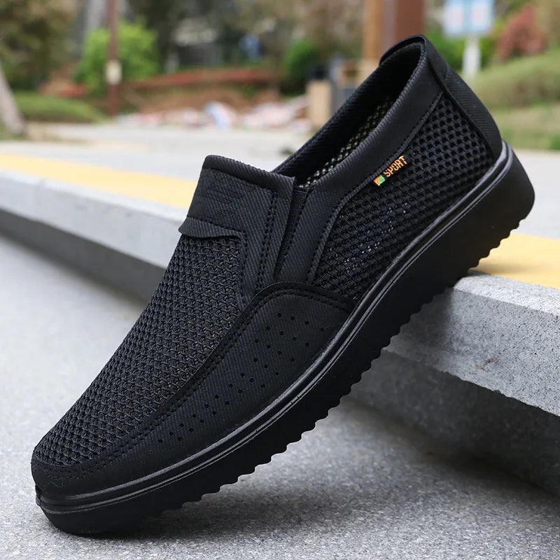 Men's Casual Shoes Comfortable Sneakers Summer Breathable Men Loafers Non-slip Lightweight Men Shoes Outdoor Mesh Walking Shoes