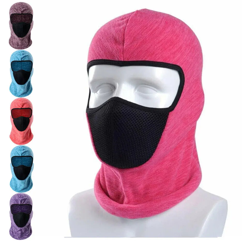 Winter Neck Face Cover Ear Warm Thermal Fleece Hat Balaclava for Motorcycle Ski