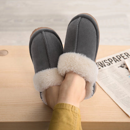 Litfun Fuzzy Platform Slippers For Women Winter Warm House Shoes With Memory Foam Outdoor Anti-Slip Fashion Fur Fluffy Slippers