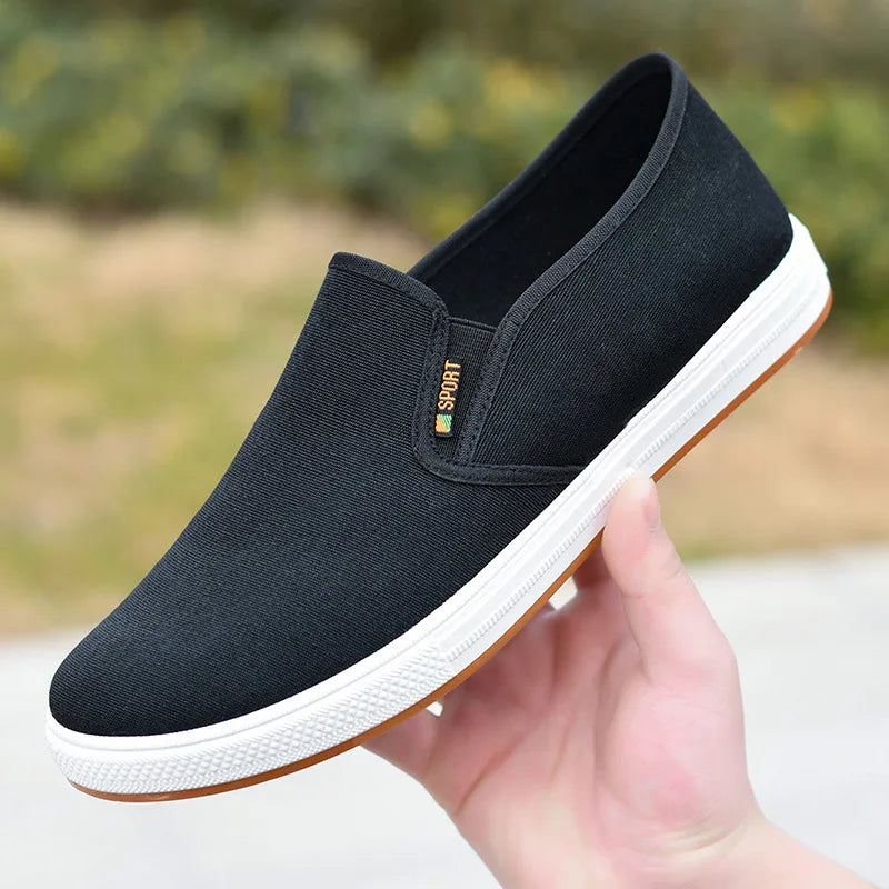 Autumn Low cut canvas shoes Comfort Male Flats Casual anti slip Vulcanized Sneaker New Fashion Light Loafers Zapatos Hombre