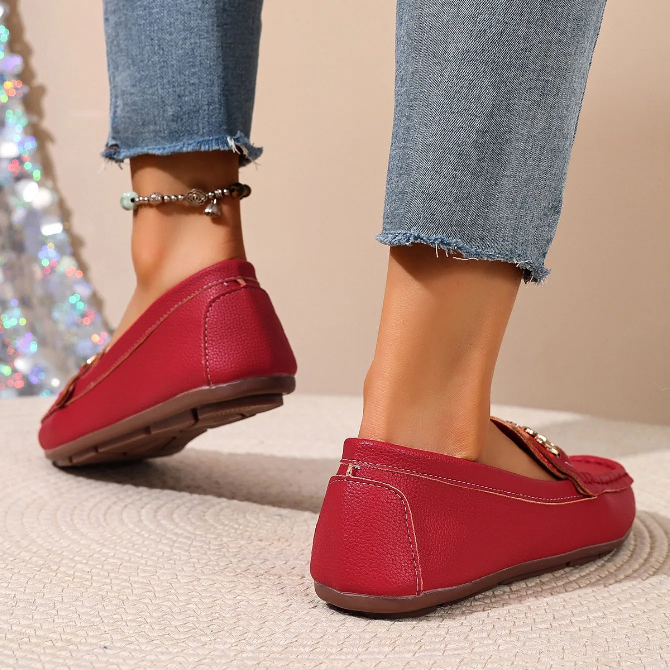 2026 New Women Flats Spring Autumn Casual Slip on Mary Jane Shoes Fashion Sneakers Women Round Toe Solid Soft Sole Flat Loafers