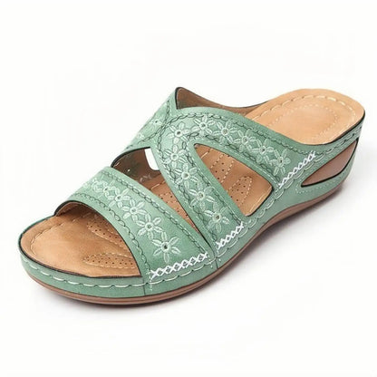 new Fish mouth Women Platform Wedge Sandals Outdoor Open Toe Casual slippers thick soled antislip Leather Fashion Female Zapatos