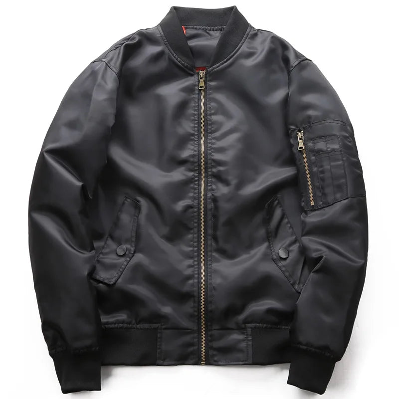 Mens Bomber Jacket 2025 New Spring Autumn Male Baseball Jackets Pilot Men Outwear Army Green Coat Zipper Men's Tactical Uniform