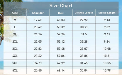 Men's Plus Size Short Sleeve Shirts Cotton Linen Henley Shirts Lightweight Vacation Collar Beach Shirts  Hawaiian T Shirt