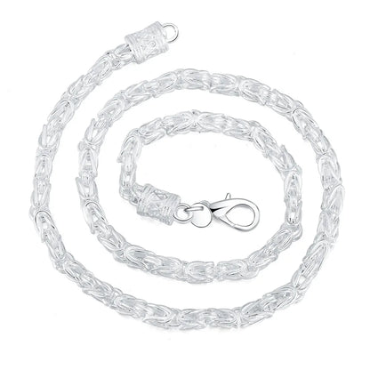 925 sterling Silver 20 Inches Domineering retro faucet men's necklace Luxury Fashion Party Wedding Accessories Jewelry Gifts