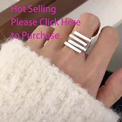 Sam Panda 925 Sterling Silver Rings For Women Men Fine Jewelry Finger Adjustable Open Vintage Chain Ring For Party Birthday Gift