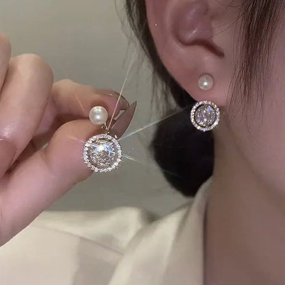 New Vintage Statement Gray Crystal Leaf Earrings for Women Fashion Unique Accessories Party Jewelry Birthday Anniversary Gifts