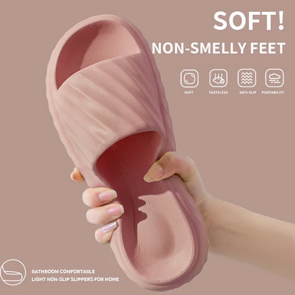 Platform Thick Bathroom Home Men Slippers Cloud Slippers Soft Sole Eva Outdoor Sandals Non-Slip Flip Flop Women Slippers
