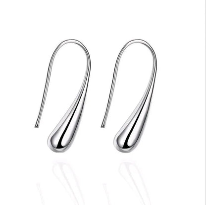 4pcs/set Light Luxury Earrings Ring Bracelet Necklace Set Vintage Personality Women Water Drop Four-piece Fashion Jewelry Set