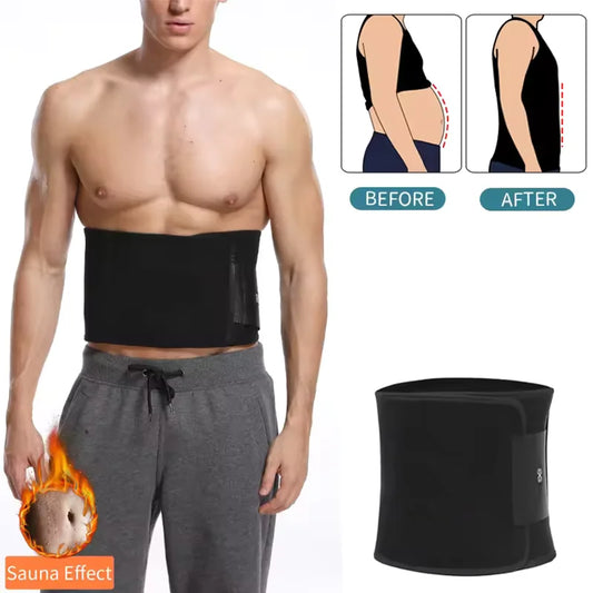 Men Waist Trainer Belly Shapers Slimming Belt Abdominal Promote Sweat Body Shaper Weight Loss Shapewear Trimmer Girdle Shapewear