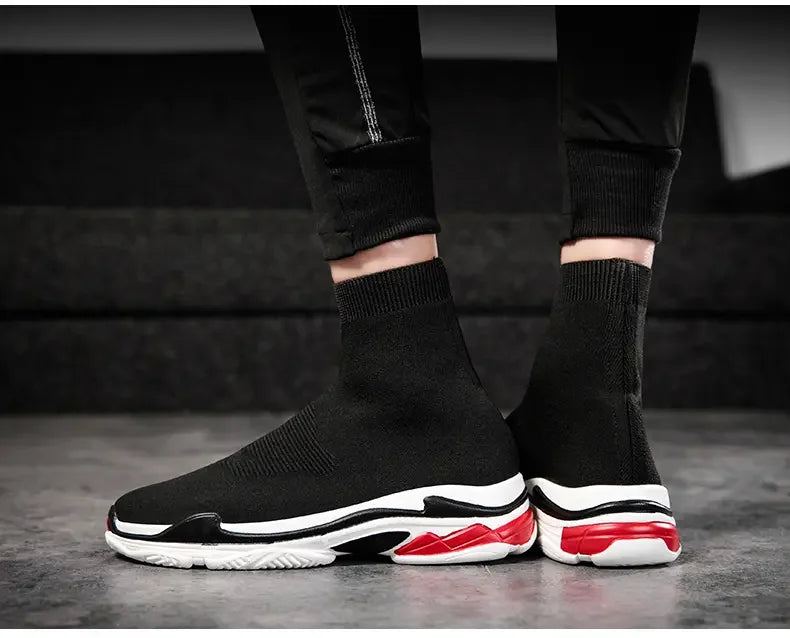 Shoes for Men Sneakers Men All Brands Tennis Loafers Shoes Tide Women Elastic Socks Shoes Fashion Casual Shoes Large 2024 Autumn