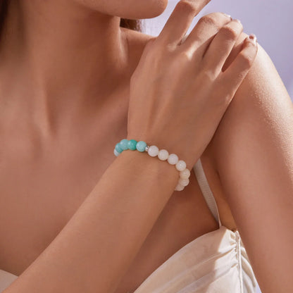 Bring Good Luck and Attract Wealth Natural Stone Bracelet Energy Meditation Bracelet Friendship Jewelry Gift Stretch Bracelet