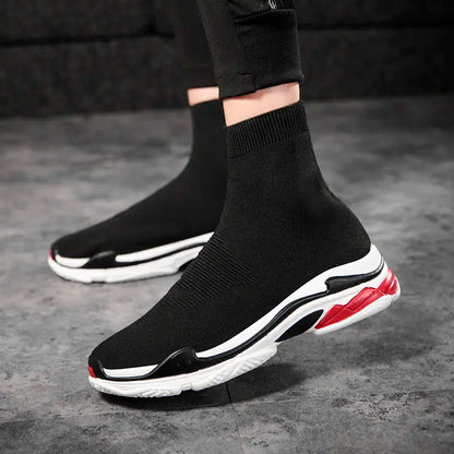 Shoes for Men Sneakers Men All Brands Tennis Loafers Shoes Tide Women Elastic Socks Shoes Fashion Casual Shoes Large 2024 Autumn