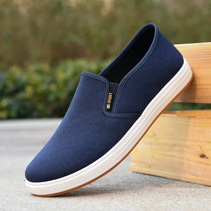 Autumn Low cut canvas shoes Comfort Male Flats Casual anti slip Vulcanized Sneaker New Fashion Light Loafers Zapatos Hombre