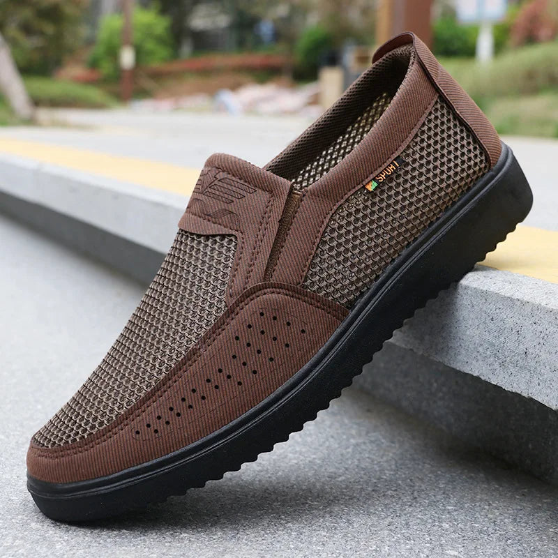 Men's Casual Shoes Comfortable Sneakers Summer Breathable Men Loafers Non-slip Lightweight Men Shoes Outdoor Mesh Walking Shoes