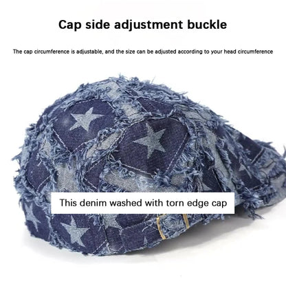 Vintage Plaid Wool Blend Ivy Cap for Women Men Retro Style Flat Cap Newsboy Hat with Adjustable Buckle Strap