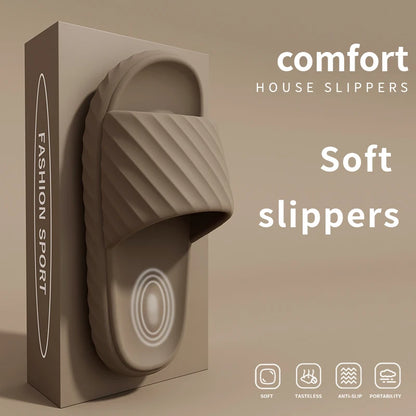 Platform Thick Bathroom Home Men Slippers Cloud Slippers Soft Sole Eva Outdoor Sandals Non-Slip Flip Flop Women Slippers