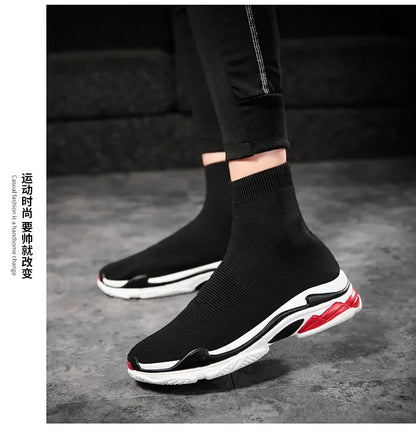 Shoes for Men Sneakers Men All Brands Tennis Loafers Shoes Tide Women Elastic Socks Shoes Fashion Casual Shoes Large 2024 Autumn