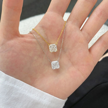 Vinregem Sparkling Crushed Ice Cut Lab Created Sapphire Gems Pendant Necklaces 100% 925 Sterling Silver Fine Jewelry Wholesale