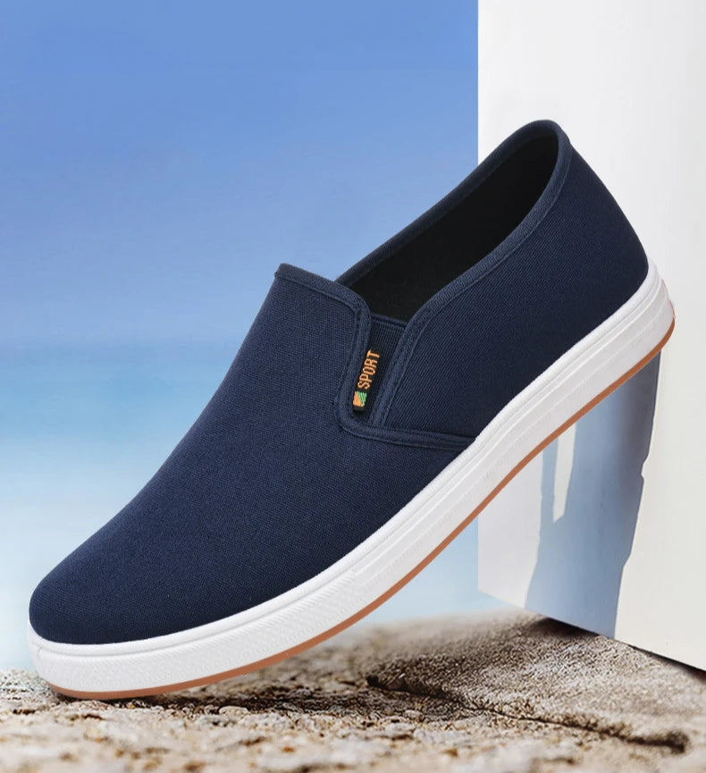 Autumn Low cut canvas shoes Comfort Male Flats Casual anti slip Vulcanized Sneaker New Fashion Light Loafers Zapatos Hombre