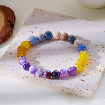 Bring Good Luck and Attract Wealth Natural Stone Bracelet Energy Meditation Bracelet Friendship Jewelry Gift Stretch Bracelet