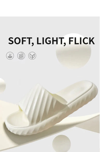 Platform Thick Bathroom Home Men Slippers Cloud Slippers Soft Sole Eva Outdoor Sandals Non-Slip Flip Flop Women Slippers