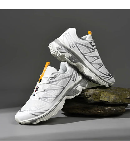 Men's hiking shoes, wear-resistant and anti slip outdoor sports shoes, fashionable and lightweight casual walking shoes