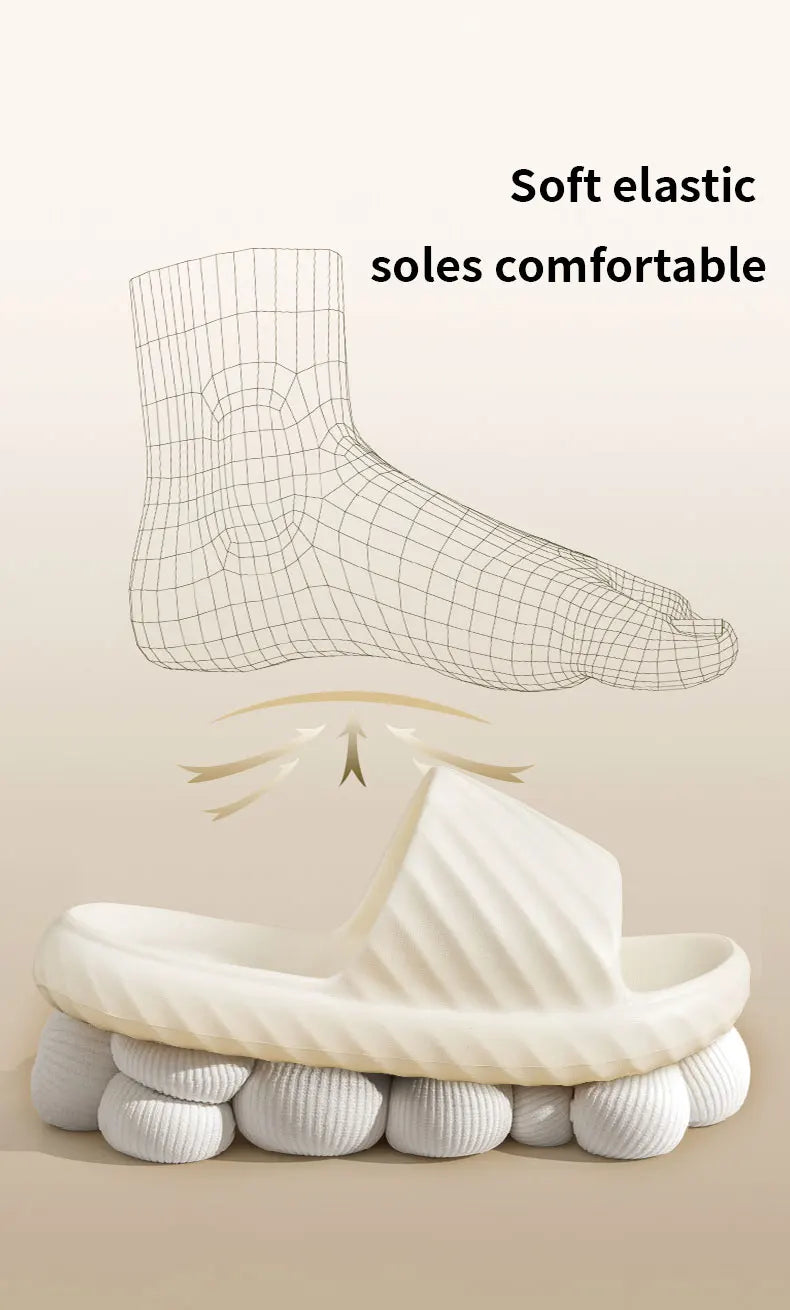 Platform Thick Bathroom Home Men Slippers Cloud Slippers Soft Sole Eva Outdoor Sandals Non-Slip Flip Flop Women Slippers